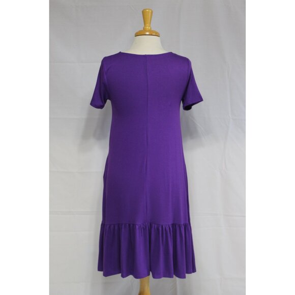 Zenana Casual Dress-Knee Length-#7041-Sizes S to 3X-PURPLE-NEW - Picture 3 of 4